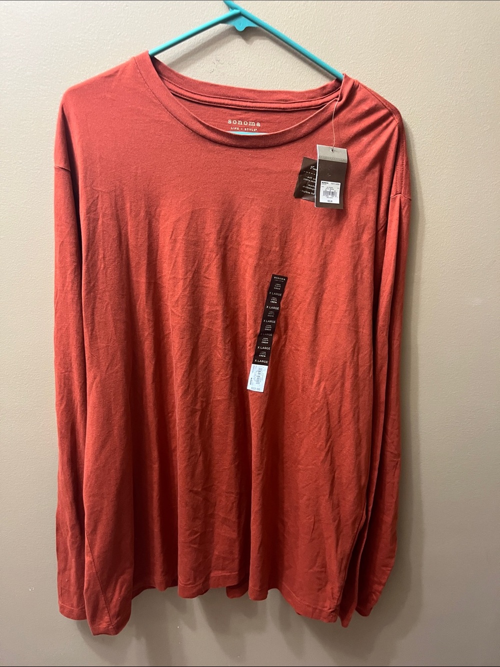 Sonoma Long Sleeve Tee in Burnt Orange